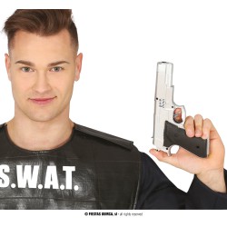 Silver pistol 24 cm