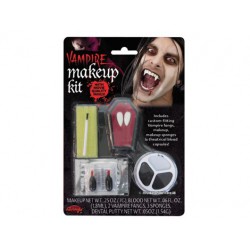 Vampyr make-up kit med tänder