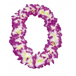 Hawaii krans lila/vit